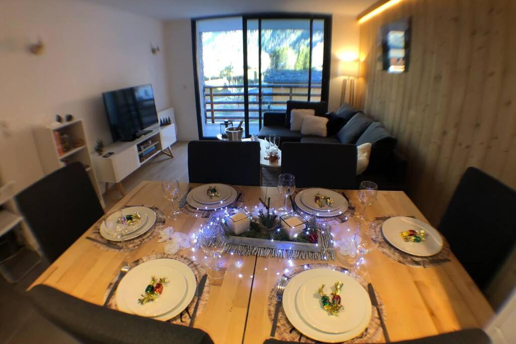 Chic Appart 6 Pers Dans Residence Luxueuse "La Cordee" Wellness Gym Piscine Ouvert Et Teletravail Chamonix Zewnętrze zdjęcie