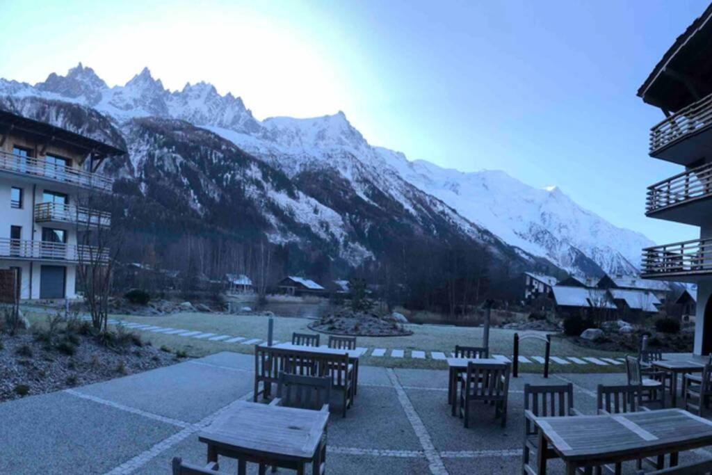 Chic Appart 6 Pers Dans Residence Luxueuse "La Cordee" Wellness Gym Piscine Ouvert Et Teletravail Chamonix Zewnętrze zdjęcie