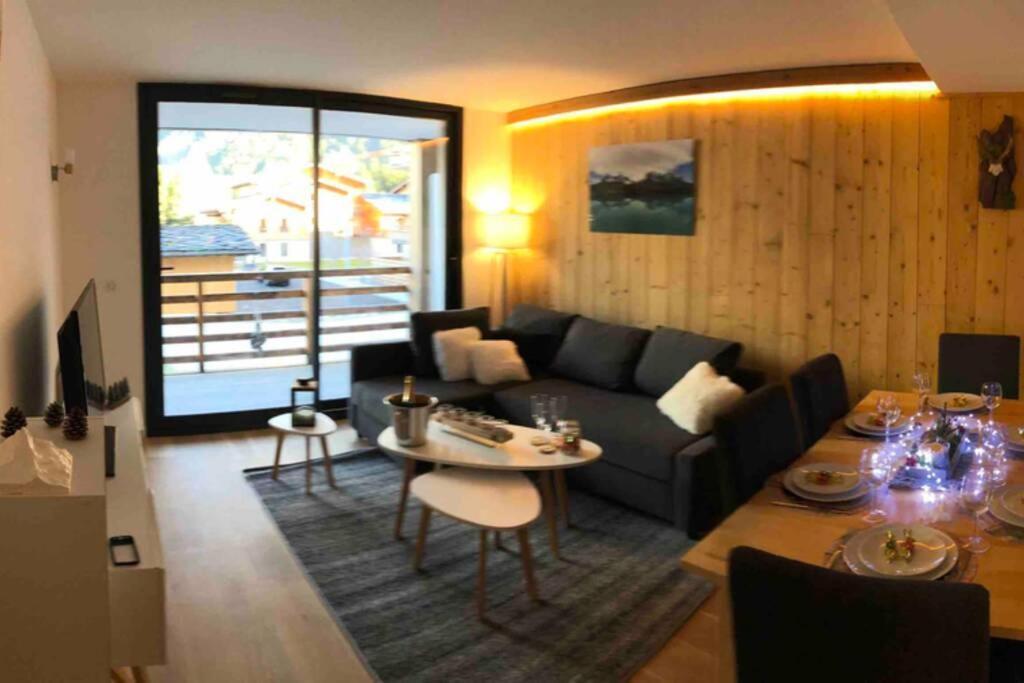 Chic Appart 6 Pers Dans Residence Luxueuse "La Cordee" Wellness Gym Piscine Ouvert Et Teletravail Chamonix Zewnętrze zdjęcie